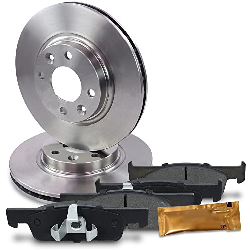 BESTPRICE Juego de frenos eje delantero incl. discos de freno ventilados Ø 258 mm + pastillas de freno delanteras