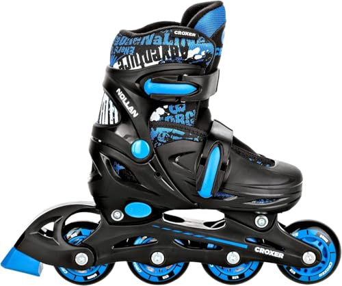 CROXER Pattini in linea Inline Skates per bambini, ragazze e ragazii regolabili (Nollan, 34-37 (21cm-23cm))