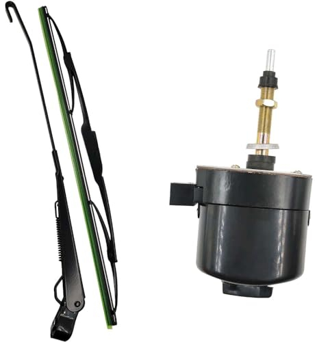 VHEUHZ Motore tergicristallo 12V braccio motore tergicristallo 105° per trattori trattore per barca per camper tipo universale con auto motore tergicristallo spazzola tergicristallo Accessori