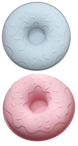 PRETYZOOM 2piezas Molde para Rosquillas De Silicona Bandeja para Hornear Pasteles Suministros De Cocina