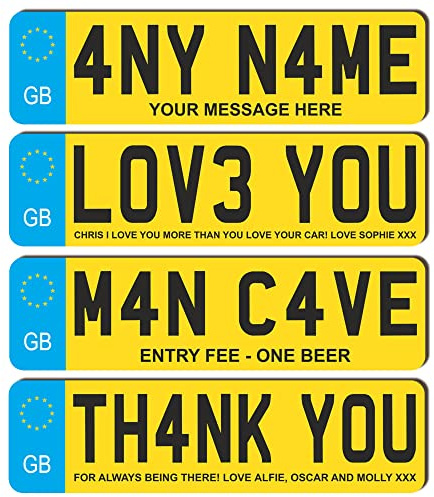 Personalised Plate Style Decorative Plaque – Custom Text Sign in MDF or Acrylic – Novelty Gift for Home or Office Just Passed Novelty Signs (EU UK Design, Acrylic Medium 25cm)