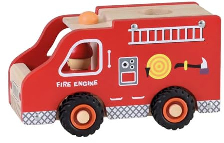 Egmont Toys Großes Feuerwehrauto aus Holz