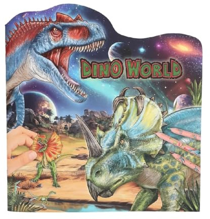 Depesche Dino World Farb- und Stickerbuch