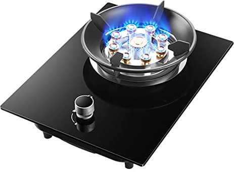 Burner Gas Cooker gas hob 33cm Built-in Gas Cooktops，Cooker With Gas Hobs And Glass Ceramic Zone,Safety Lock,Fashion Design，Suitable For Natural Gas/Propane Gas [Energy Class A](NG)