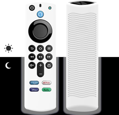Fernbedienung Hülle für Fire TV Stick 4K /Alexa Sprachfernbedienung (3rd Gen)/Alexa Voice Remote 3. Generation,leuchtet im Dunkeln,rutschfeste Silikon Schutzhülle,Fernbedienung Abdeckung