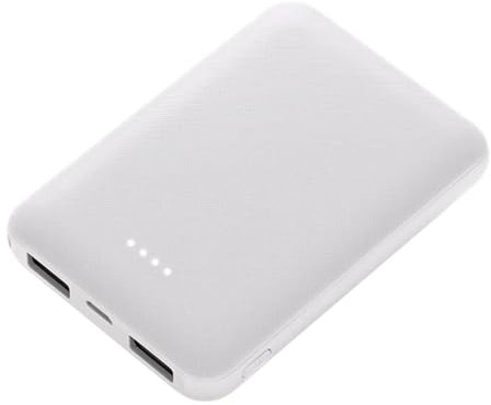 KhUkhu Banca - Banca da 10000 mAh | Caricabatterie Portatile | Batteria per Telefono A Carica Rapida da 5 V | Powerbank con Batteria USB | Caricabatterie per Telefono per Dispositivi USB,Bianca