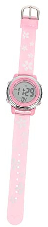 LIFKOME Junge Mädchen Led Uhr Mit Kirschblüten-Design wasserdichte Digitale Uhr Für Mädchen Und Jungen Multifunktionsuhr Als Für Studenten