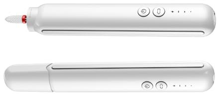 Zymoplas Fresa per unghie Ricarica USB Lima per unghie Ingranaggio regolabile Lucidatore per unghie leggero Strumento di levigatura per manicure Esfoliazione