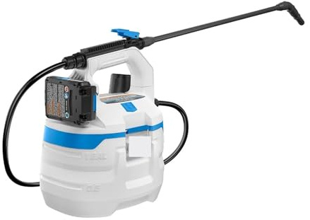 Spruzzatore elettrico, Spruzzatore chimico da 20 Volt 1 gallone, di nebulizzazione a spruzzo d'acqua con batteria agli ioni di litio da 2,0 Ah