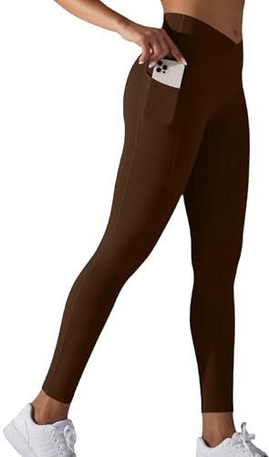 JTSONN Leggins Deportivos Mujer de Cintura Alta Termicas Deporte Push Up Pantalones de Yoga con Bolsillos Mallas de Gimnasio Leggings Deportivas de Correr Fitness