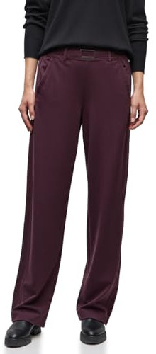 Street One Pantalon Coupe Droite avec détail Jazz Berry 42