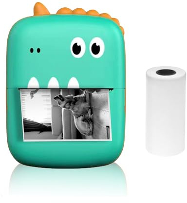 TARSHYRY Creador de Etiquetas Multifunción de Impresora Térmica Portátil para Impresión de Teléfonos Inteligentes con 9 Rollos de Papel 57 Mm + 5 Rollos Autoadhesivos Compatibles con (1)