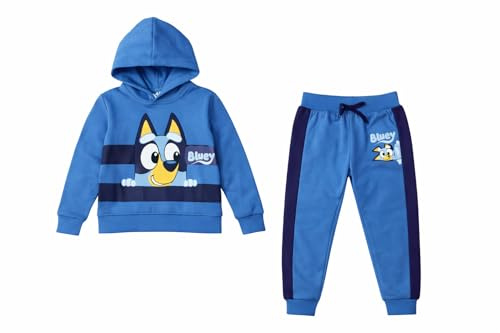 Bluey, Boys Hooded Tracksuit, Navy Blue, Age 3-4 Years