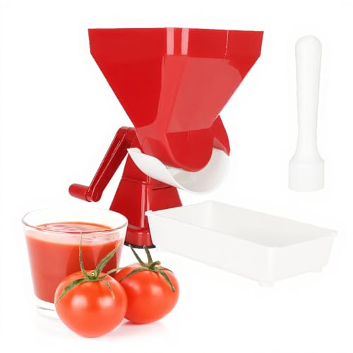 Goshyda Spremipomodoro Manuale con Filtro in Acciaio Inossidabile, Colino e per Pomodori Frutta Verdura, Utensile da Facile da Pulire