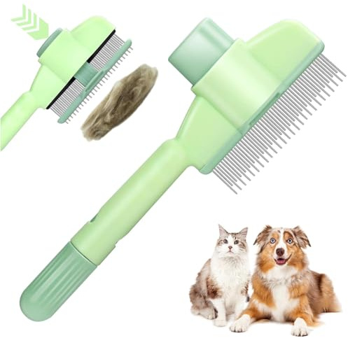 STRUKTURPASTE Katzenbürste,Katzenbürste Unterfell für Fellbürste & Haustierpflege,Fellblitz Bürste für Katze,Ideal für Langhaarkatzen und Kurzh