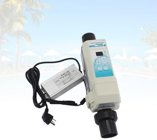 Chlorinateur Au Sel,Chlorinateur Piscine Automatique avec électrolyseur Piscine, Système Intelligent Piscine Et Générateur De Chlore pour Spa Et Jacuzzis(10600 gallons)