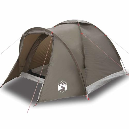 Fisketält för 2 personer brunt, vattentätt med 185T polyester PU-beläggning, 310 x 226 x 153 cm, lätt kastält med markpresenning, vindtät, andas, perfekt för camping, fiske
