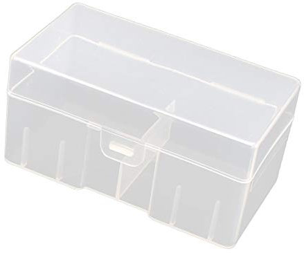 9V Battery Storage Box Organizer Holder Clear Plastic Case Container - Holds 12x9V Batteries