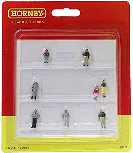 Hornby R7116 Town People for Model Railway OO Gauge, Model Train Accessories for Adding Scenery, Dioramas, Woodland, Buildings and More, Model Making Kits - 1:76 Scale Model Accessory