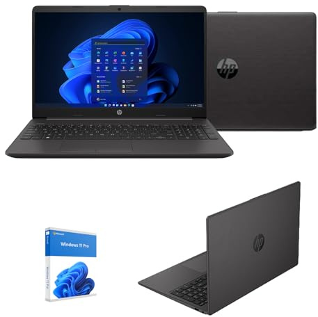 HP 255 G7 Notebook-PC mit bis zu 2,6 GHz 15,6-Zoll-Display,Ssd M.2 512 GB,RAM 8 Gbit DDR4,Radeon R3/Hdmi,DVD-CD-RW-Brenner,WLAN,Bluetooth,Lizenz für Windows 10Pro + Office Pro 2019,Querty-Tastatur