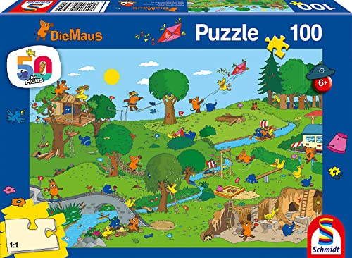 Im Spielpark, 100 Teile Puzzle: Kinderpuzzle, Die Maus