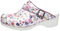 Sanita Little Flower | Zoccoli Aperti da Donna | Zoccoli Artigianali Originali in Pelle Flessibile | Plantare Anatomico in Schiuma Morbida | Cinturino Regolabile sul Tallone | Fiore Rosa | 38