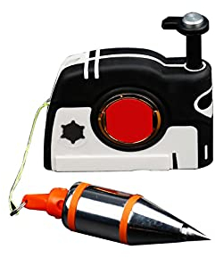 Senklot - Magnetisches Lot-Rite Setter, mit 4,5 m automatischer Rücklaufschnur Schnellstabilisierender Bob, Magnetdrahthammer, Vertikale Messwerkzeuge