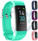 joyliveCY Fitness Tracker para Niños Impermeable IP68 Negro Niños Inteligente Pulsera con Podómetro Pulsómetros Monitor de Sueño Contador de Caloría (Green)