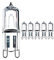 Vinaco Halogen G9 40W, /5er Pack G9 Halogenbirne 40 Watt Hohe Helligkeit 520LM, G 9 Dimmbar Lange Lebensdauer, Glühbirne mit G 9 Sockel, JCD G 9 220V-240V 40W für Kronleuchter,Schrankleuchten
