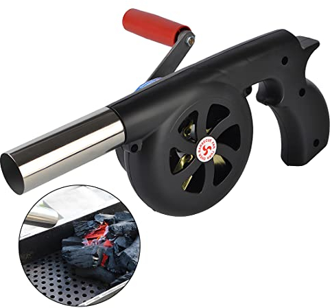 Wailicop Soffiatori a Manovella, BBQ Ventilatore Manuale per Barbecue Cucinare All'aperto Camino Picnic Campeggio Carbone Griglie Campfires