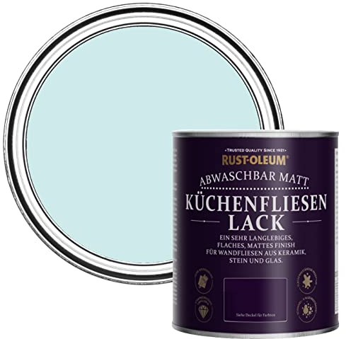Rust-Oleum Blue water resistant Kitchen Tile Paint in Matt Finish - Duck Egg 750ml