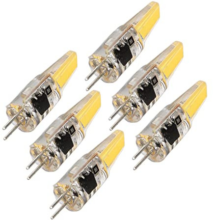Gelrgy G4 Led 220V 6W 500Lm Cob Lampadina a Risparmio Energetico per Soffitto, Parete e Tavolo