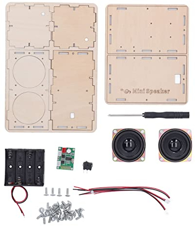 DIY-Bluetooth-Lautsprecher-Kit, DIY-Lautsprecher-Kit, Holz, DIY-Elektronik-Kits, Stereo-Surround, Ungiftiger Verbundwerkstoff für Schüler