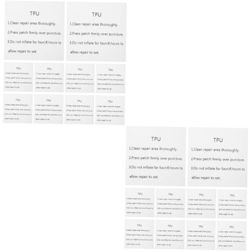 Gatuida 4sets Patch Riparazione Tpu Trasparenti Per Prodotti Gonfiabili Adesivi Impermeabili Per Tende Giacche e Giocattoli Gonfiabili