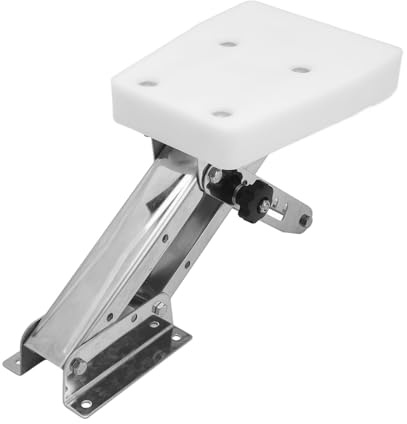 lyrlody Außenbordmotorhalterung, 110 Lbs Tragend, Verstellbare 5-Positionen-Verriegelungsstangen mit Stabilem und Glattem Design, für 7,5 Bis 20 PS 2-Takt-Motoren
