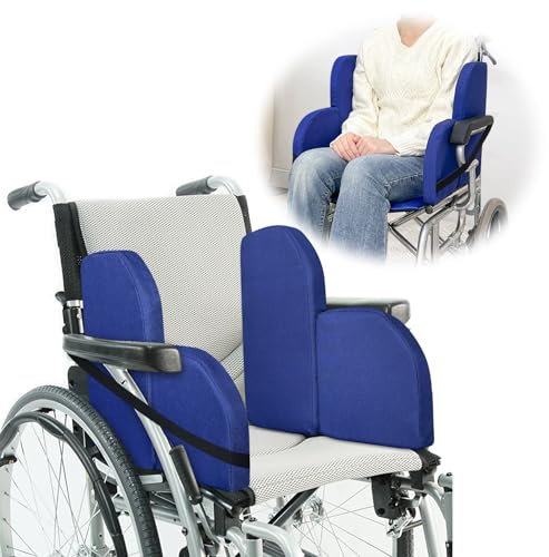 Soporte lateral para cojines laterales de silla de ruedas para personas mayores Almohadillas cuña para soporte de silla Accesorio en forma de L acolchado para protectores laterales derechos de silla