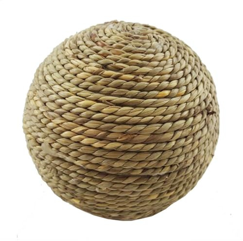 Haustier-Zahnknirschball - Rattan-Kauspielzeug | Mahlkugel Für Kleine Haustiere, Kaninchen-Quietschspielzeug, Ideales Heimtier-Zubehör Für Snacks, Chinchillas, Meerschweinchen, Hamster Und Katzen