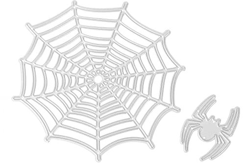 DIYEAH Halloween Spinnennetze Dekoration Stirbt 2pcs Metall Schablonen Chic Spinnennetz Schneiden Stirbt für Karten