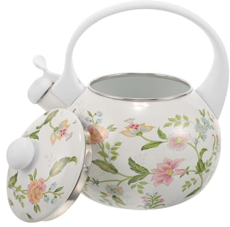 FONDOTIN Bollitore Smaltato Per La Casa 2.2l Resistente Compatibile Con Piani a Induzione e a Gas Superficie Liscia Facile Da Pulire Per Cucina Domestica e Feste