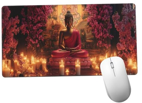 Buda Alfombrilla Ratón 1400x600x3mm Alfombrilla Raton XXL Grande con Base de Goma Antideslizante, Lavable, Accesorios Gaming Vela, Ordenador Gamer Regalos, Mouse Pad Gaming Mejora La Velocida Y1178