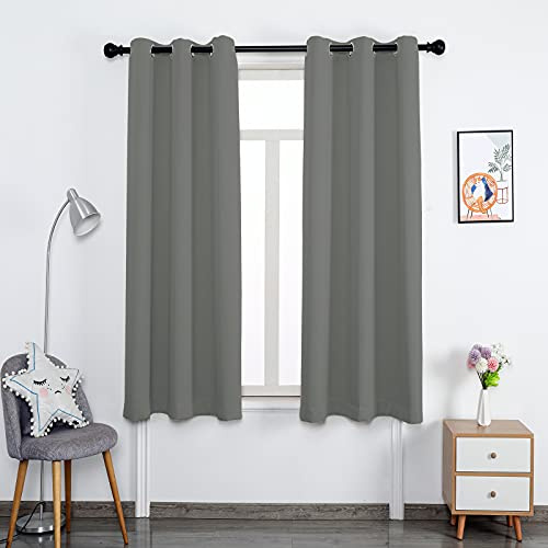 Superweiche Thermo-Vorhänge mit Ösen, 260 x 270 cm, schwere Vorhänge für Wohnzimmer und Schlafzimmer, isolierte Verdunkelung, elegante Heimdekoration, energieeffiziente Fensterbehandlung