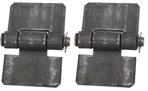 Saluaqui Poix de Porte en Acier Robuste 106 X 75 X 5 Mm Soudure sur les Charnières de Roulements pour les Portes de la Remorque
