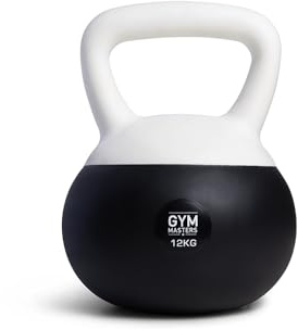 Kettlebell 12 kg Soft Neopren Hantel für Krafttraining, Functional Fitness & Home Gym – Stoßfest und Bodenschonend – Gym Masters