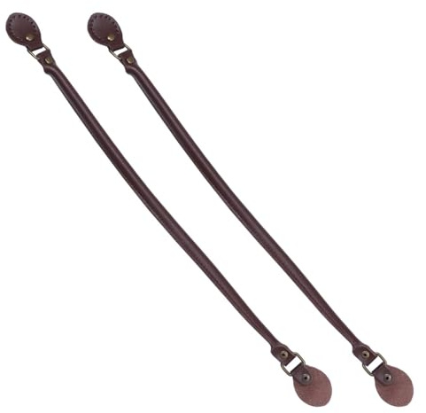 Homsfou Correa Para Bolso De Cuero AutéNtico 23.62In Par De Manijas Reemplazo Gruesas Para Bolsa Diy Coser Accesorios Para Bolso De Hombro Y Bandolera Café