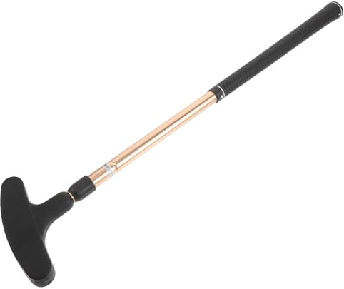DIYEAH Putter Telescópico Golf de Aleación de Aluminio Ajustable y Resistente Color Dorado Agarre Antideslizante para Entrenamiento de Golf en Interiores y Exteriores para Hombres