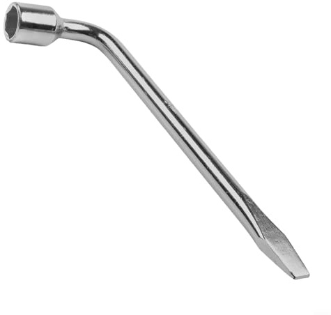 Verstellbarer Radmutternschlüssel Für Auto Und LKW – 17/19/21 Mm Sechskant-Sockelschlüssel Aus 45#-Edelstahl, 28 Cm Grifflänge, Hochfest, Kompakt, Für Notfälle Im Fahrzeug(19mm)