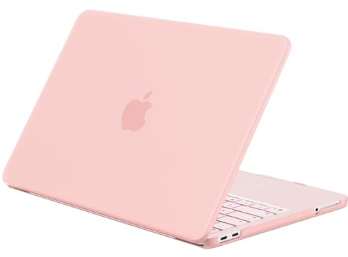 EooCoo for MacBook Neo 13 inch Case 2026 A18-Pro A3404 Slim Matte Pink | Anti-fingerprint Hard Shell, Laptop Accessories Compatible with Mac Neo 13, Plastic Cover Protect Mac Skin Keep Clean