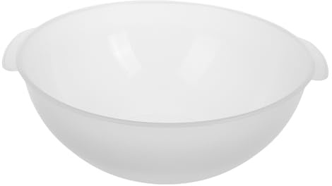 Alipis Bassine Plastique Multifonctionnelle Ronde avec Poignée en Plastique Transparent, Lavabo Portable pour Lavage du Visage en Salon de Beauté, Facile à Transporter