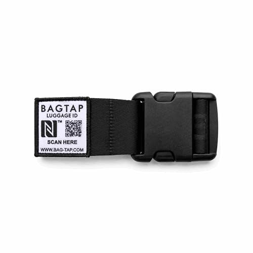 BAGTAP Loop, Smarter Koffergurt mit NFC und QR-Code, Jacquard-Stoff, 200 cm