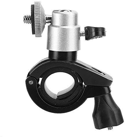 Blaihild POM Supporto per Dash Cam per Auto, Supporto per Regolazione Specchietto Retrovisore per Telecamera DV Antiscivolo per Camion SUV, Gamma di Morsetto da 17mm a 32mm Testa a Sfera con (SILVER)